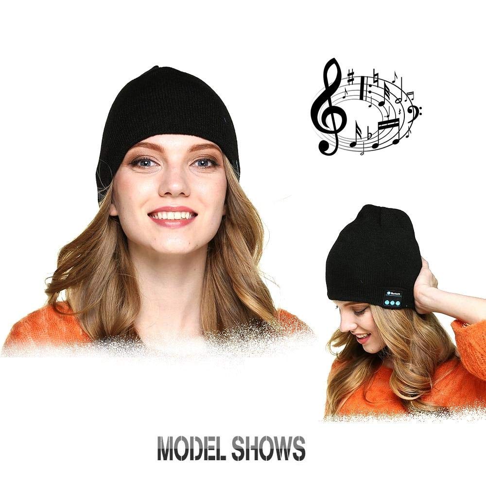 Ubit Unisex Outdoor Wireless Bluetooth Earphone Stereo Magic Music Winter Cap Smart Electronics Cap for iPhones & Smartphones