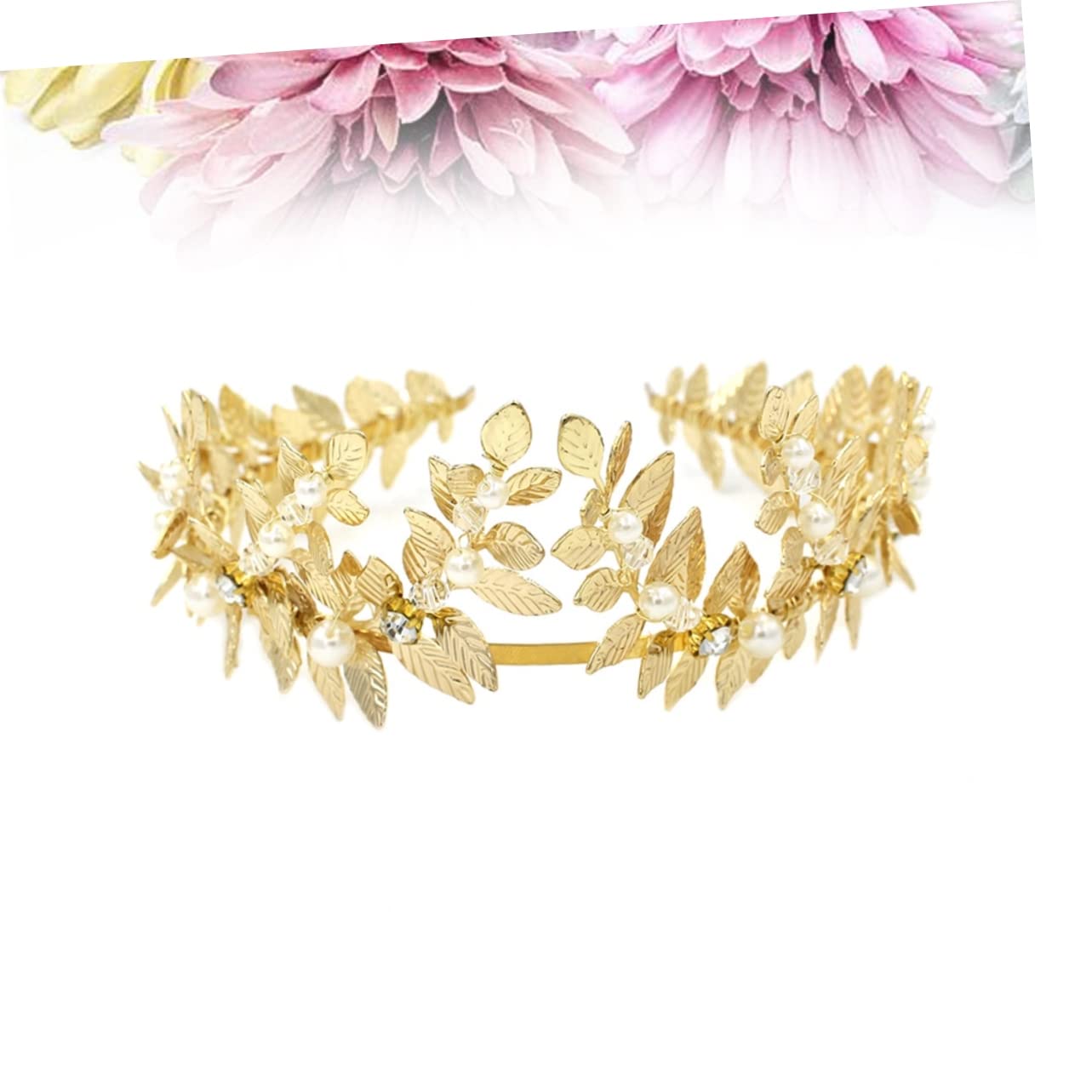 3 pz Fasce per Capelli da Donna Fascia per Capelli con Strass per Donna Fasce per Capelli con Perle Copricapo per Donna Copricapo in Oro Dea Fascia per Capelli Fai da Te