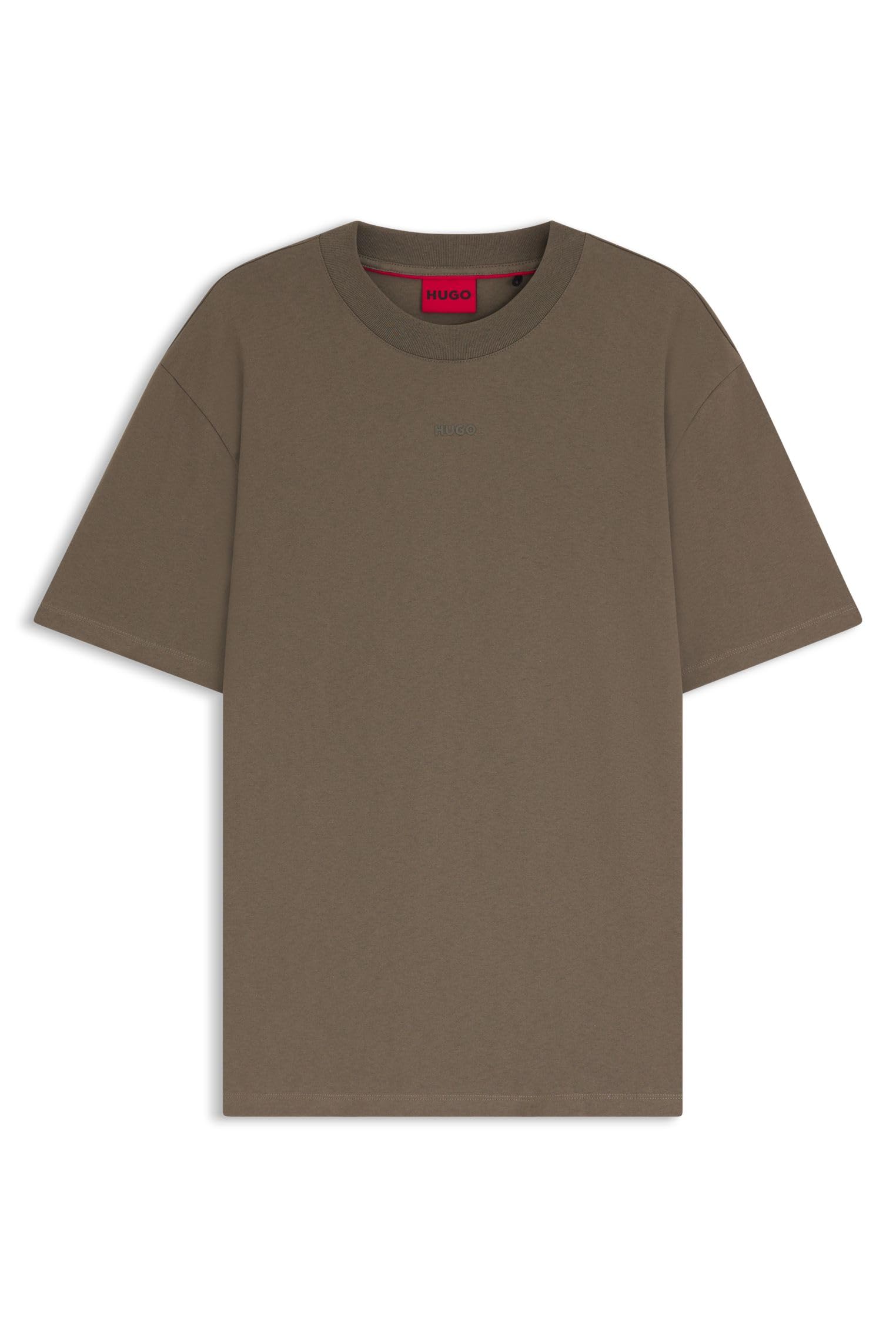 HUGO Mens Dapolino Relaxed-fit T-Shirt in Cotton Jersey with Logo Print
