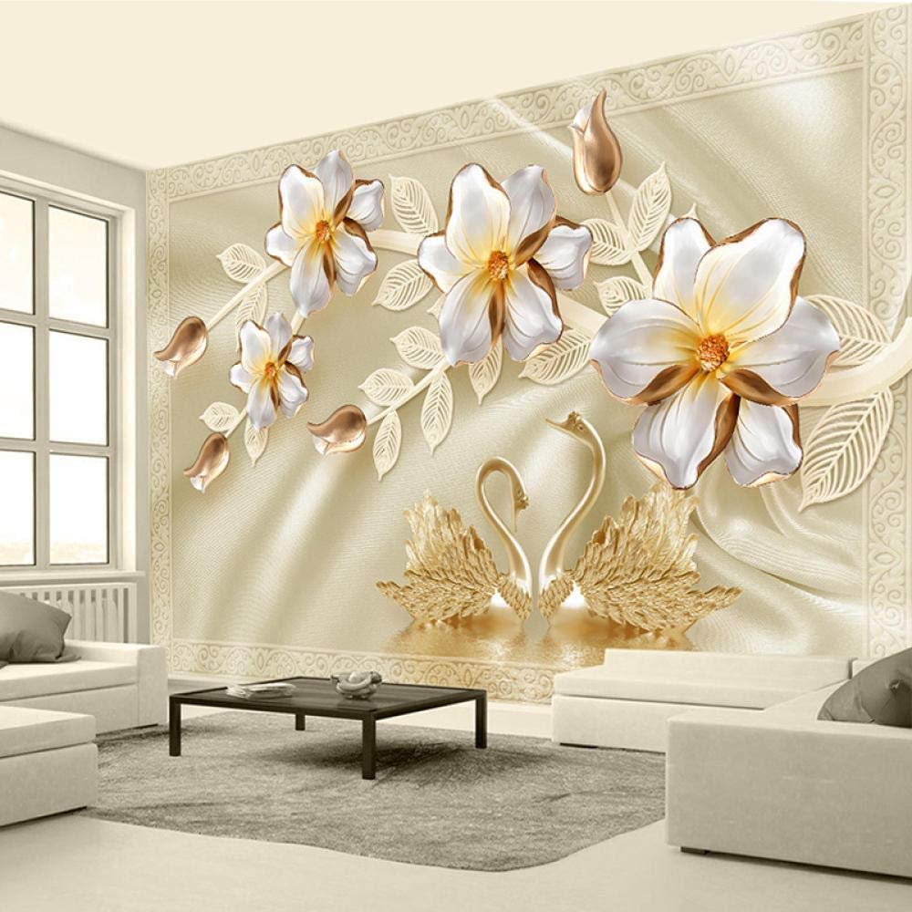 Papel pintado mural 3D sala de estar decoracion hogar moderno fondo TV seda
