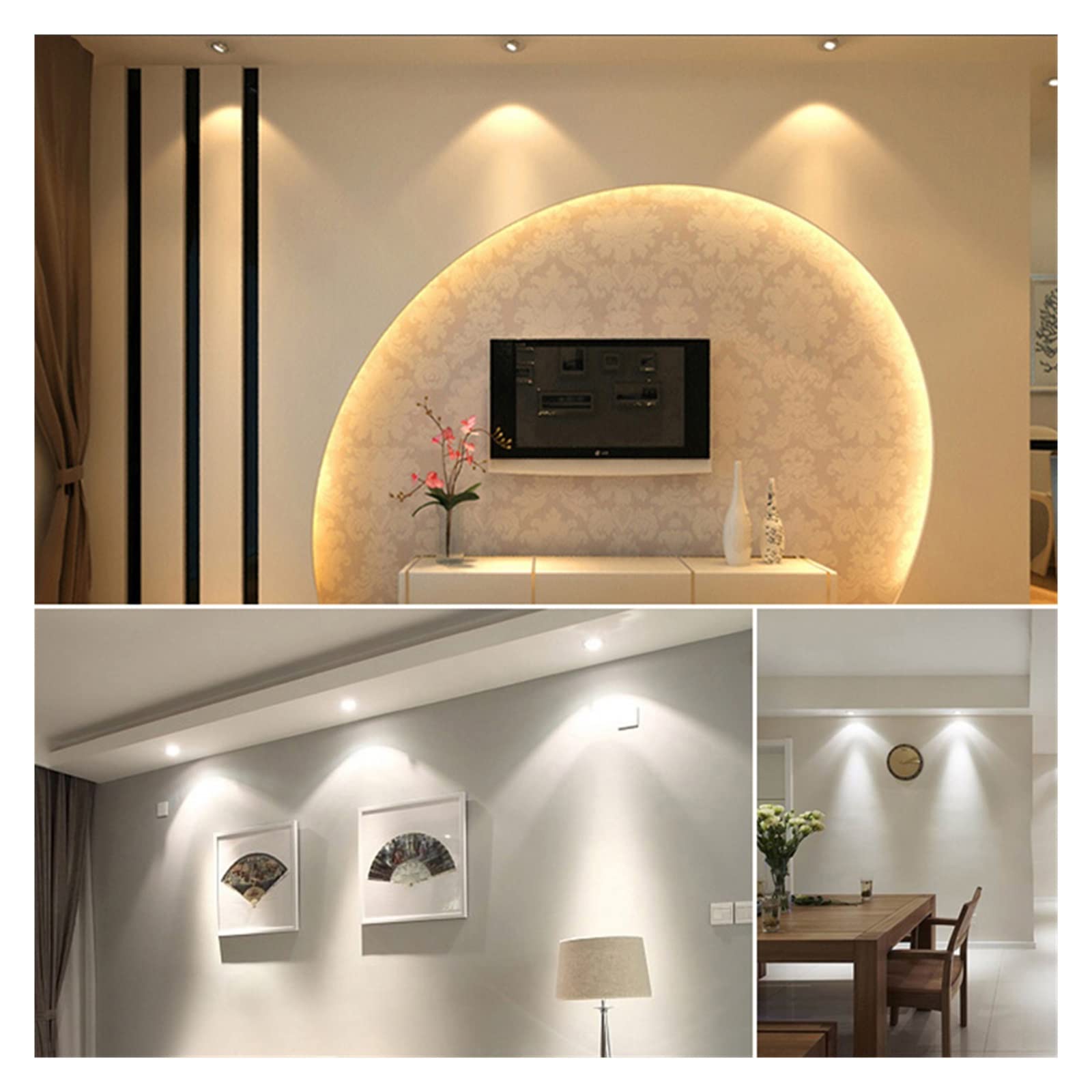 10 pz LED Lampada E27 E14 GU10 MR16 220 V LED Lampadina Faretto 48 60 80 LED 2835 Faretto (Color : Cold White, Size : GU10-80LEDS)