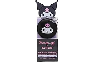 Kuromi Macaron Lip Balm (Crème x Sanrio): Indulge in Raspberry Cream Puff Goodness