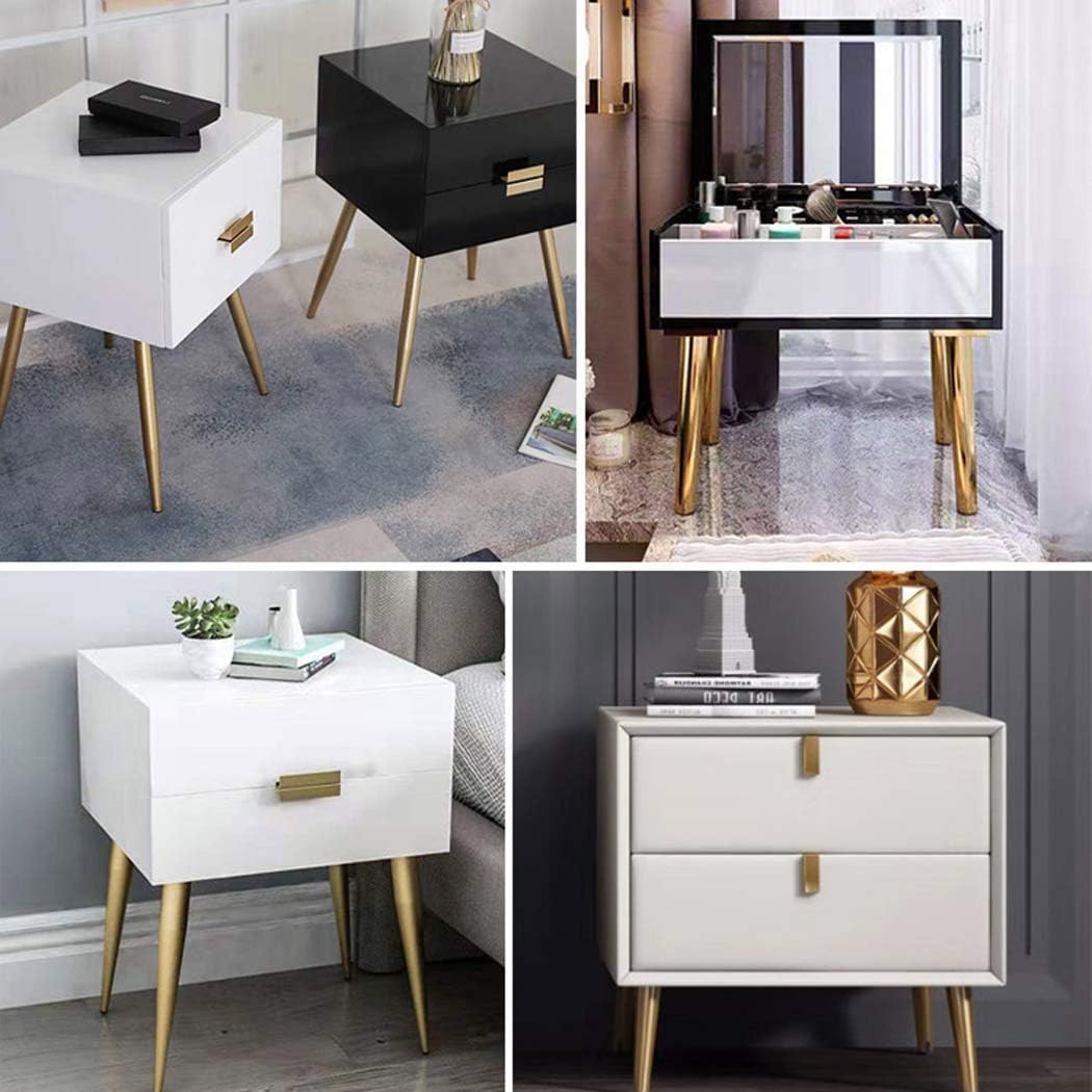 4pcs Furniture Legs Furniture Feet Tilt Metal Table Legs Supporting Feet Sofa Legs Cabinet Legs,Hardware Furniture Accessories,Furniture Replacement Legs,Gold(25cm)