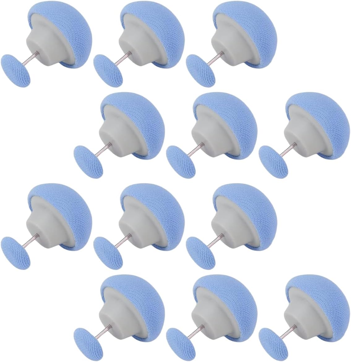 pepplo Duvet Clips, 12pcs Quilt Holders, Comforter Clip, Bedsheet Clip for Comforter, Duvet Fasteners for Rajai, Mushroom Quilt Clips, Non-Slip Holders for Bedding Sheets Blankets (Pack of 12, Blue)