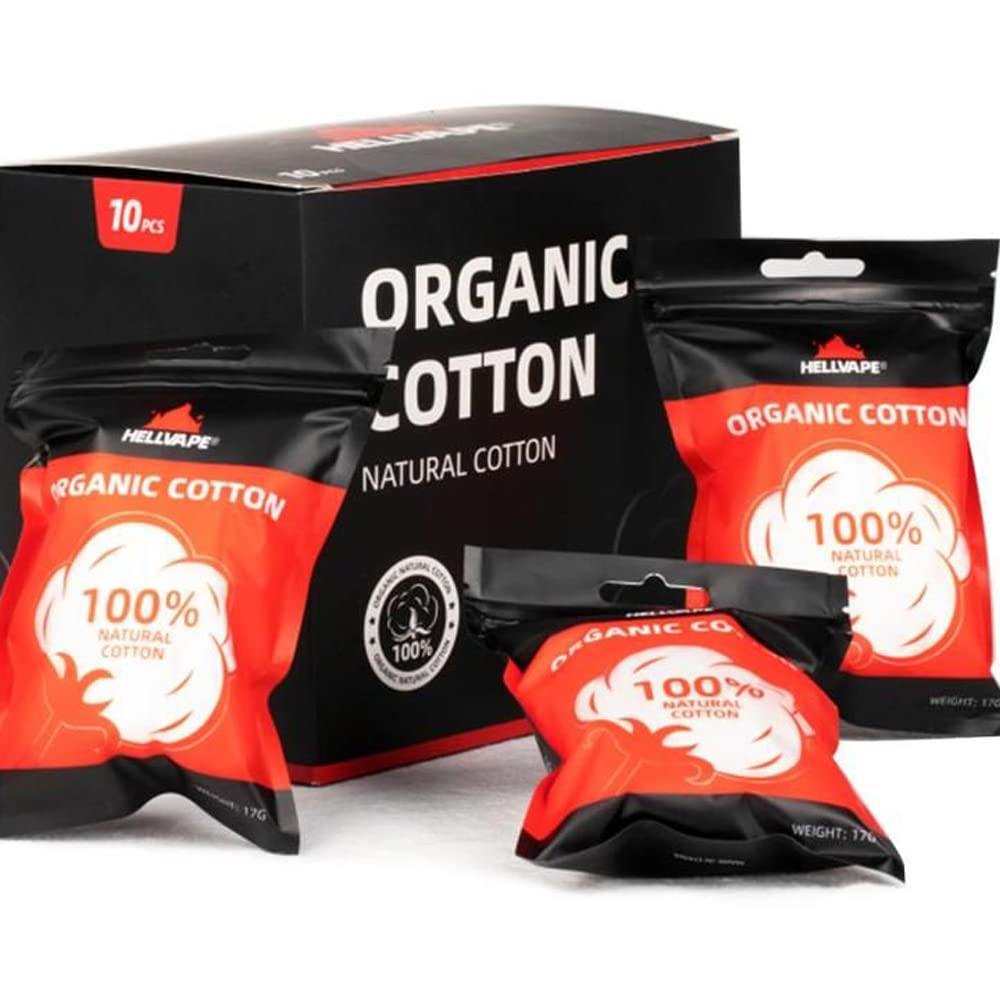 Coton vape bio - Hellvape - sans nicotine ni tabac : Amazon.fr: High-Tech