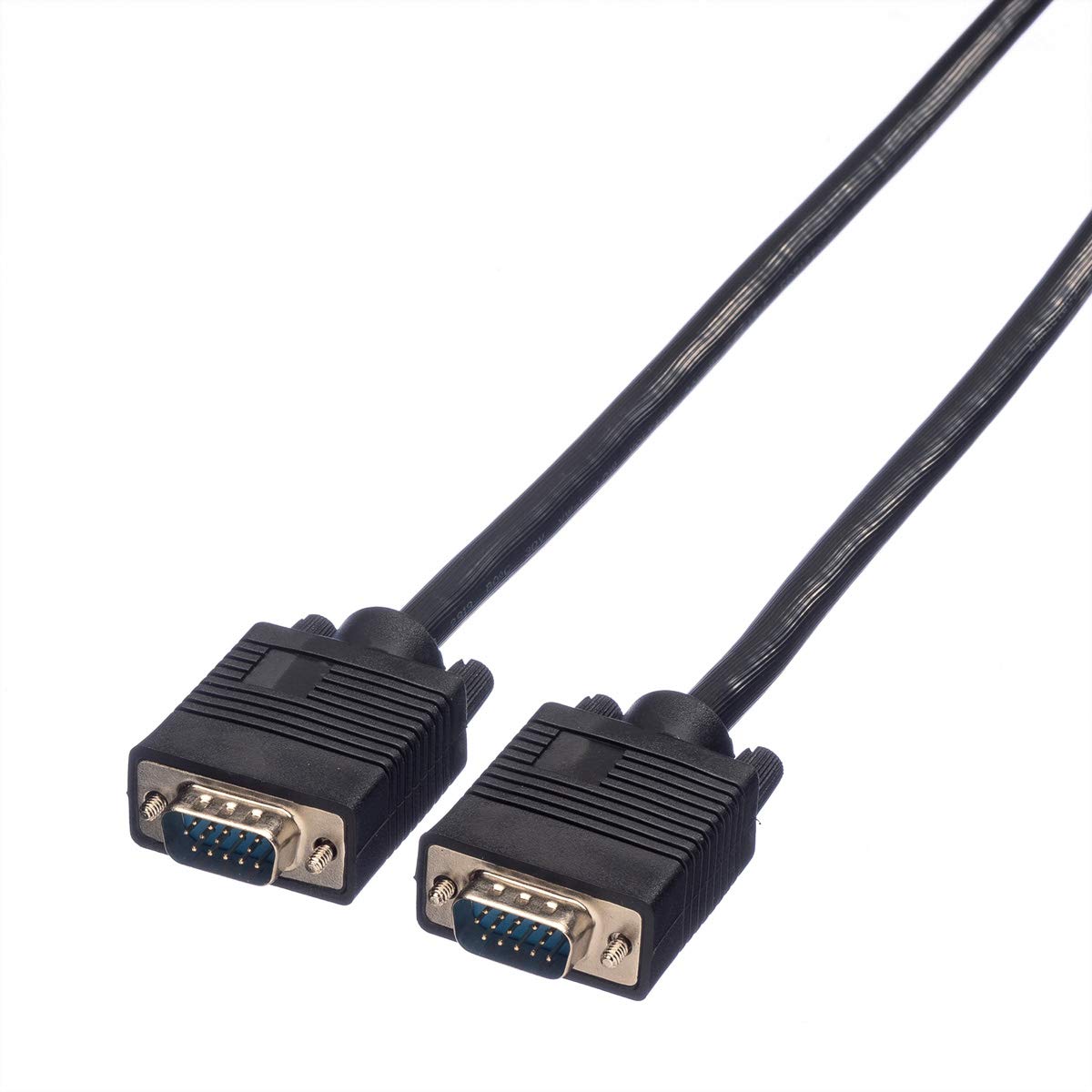 ROLINE VGA cable | Monitor cable with HD D-Sub connector For connection of laptop • Graphics card • Beamer l Black 30m