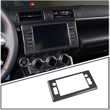 HAPPYHORSE Fit for Toyo-ta GT86 Suba-ru BRZ 2022 2023 car Interior Real Carbon Fiber Trim Accessories Navigation Screen Frame