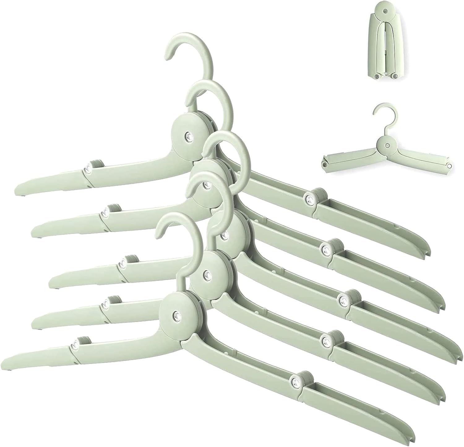 123 Life 5 Pcs Folding Coat Hanger Portable Travel Clothes Hanger
