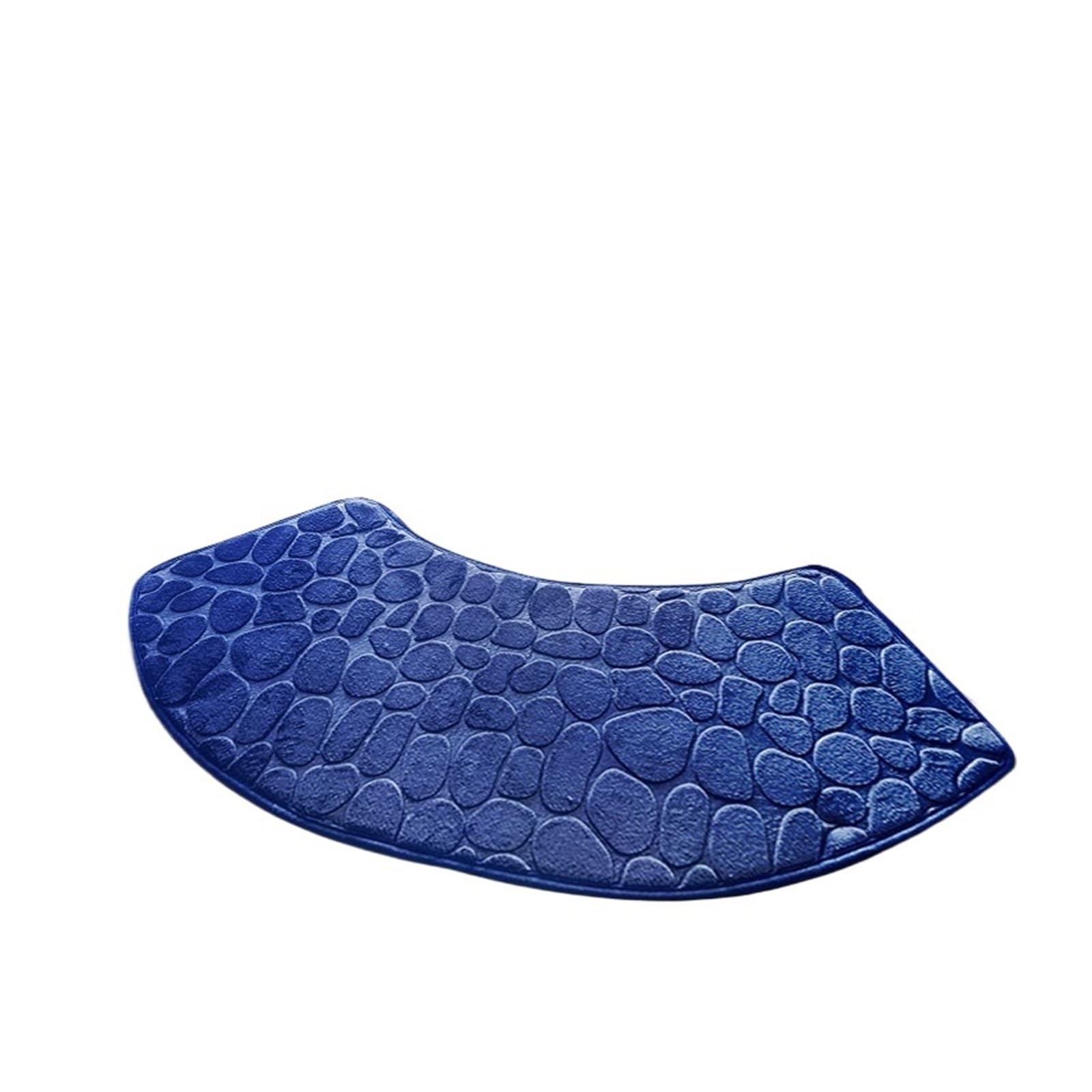 Curved Shower Mat Bathroom Mat Curve Foot Curved Bath Non-Slip Absorbent Floor Toilet Shower(Color 2)