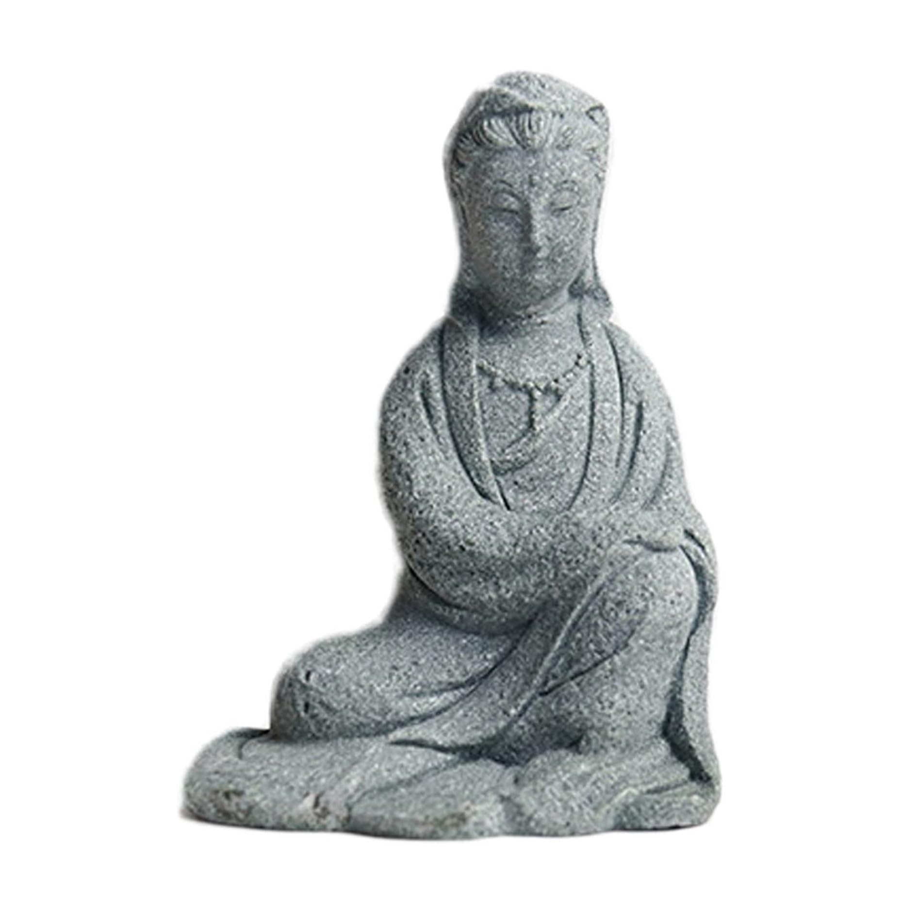 Rich Iron Cute Statues Femal Buddha Kuan Yin Statue Chinese Buddhism Goddess for Feng Shui Home Decor Backyard Decor