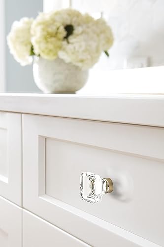 Miniatura 3 de Amerock Pomo de gabinete  Bronce transparentechampán  Longitud de 1-38 pulgadas (1.378 in)  Glacio  paquete de 1 unidad  Pomo de cajón  Herrajes