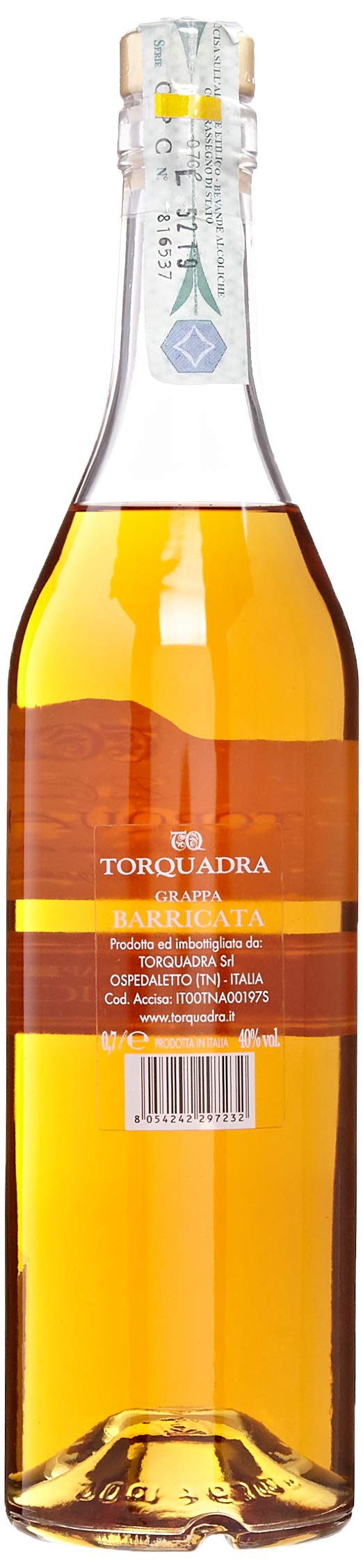 Torquadra Grappa Barricata Cilindrica L.0,70-700 ml