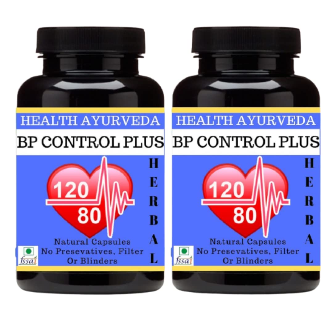 Health Ayurveda BP Control Plus - 30 Capsules Each (Pack Of 2)