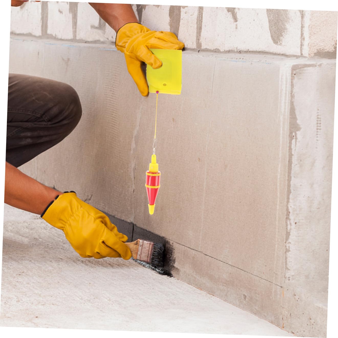 2 Piezas Martillo Vertical Colgante Línea Plomada Resistente Antióxido Herramienta Medición Precisa Construcción