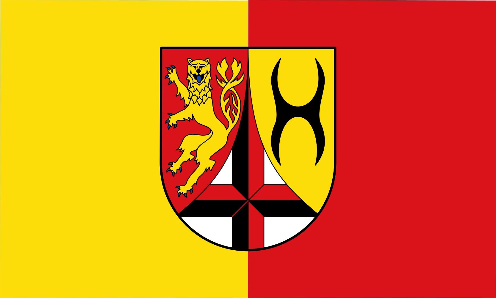 Drapeau d'Altenkirchen Westerwald pour pavillon de mât et décoration murale