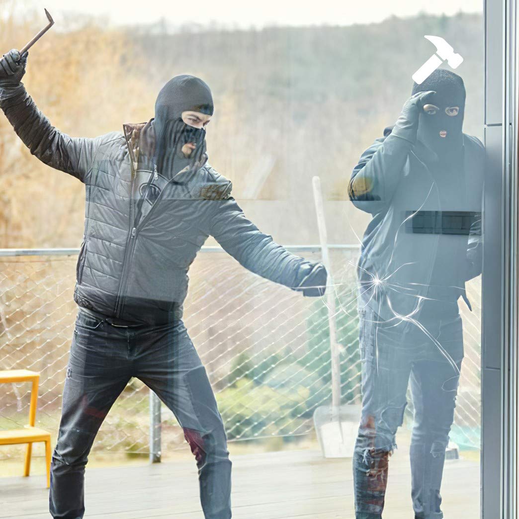 Dimexact Pellicola di Sicurezza Antieffrazione, Antirottura e Antigraffiti per finestre, Incolore - 120 Micron, Larghezza 0,75 m, in Rotolo