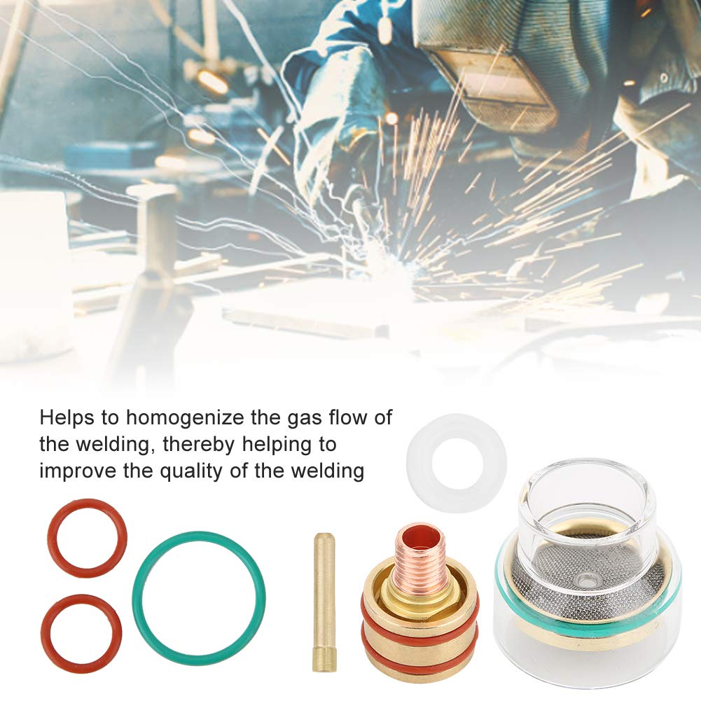 Kit de consommables pour torche à souder TIG – Buse, collet et joint pour WP9, WP20, 1,6 mm, 2 mm, 3 mm – Compatible avec torches Tig gaz inertes