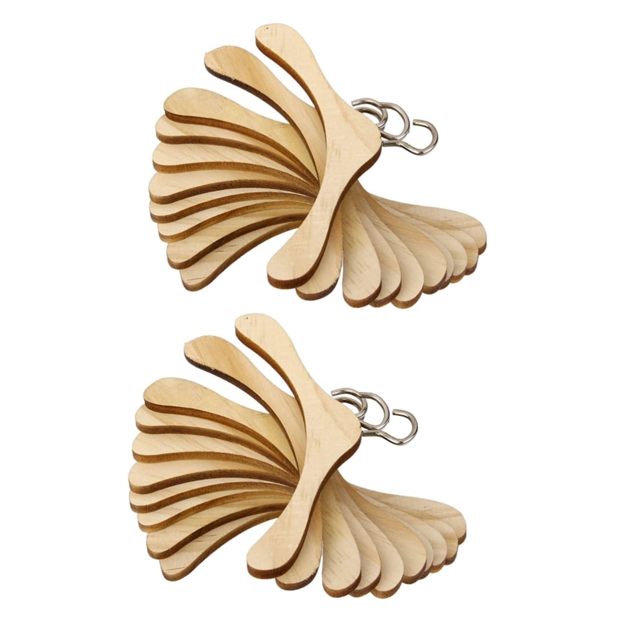 BCOATH 40 Pcs Wooden Hanger Miniature Hangers for Cookies Dollhouse Hangers Trouser Hanger Bjd Doll Hanger Doll Supply Mini Crafts Hangers Dollhouse Closet Hanger Dolls Light Brown