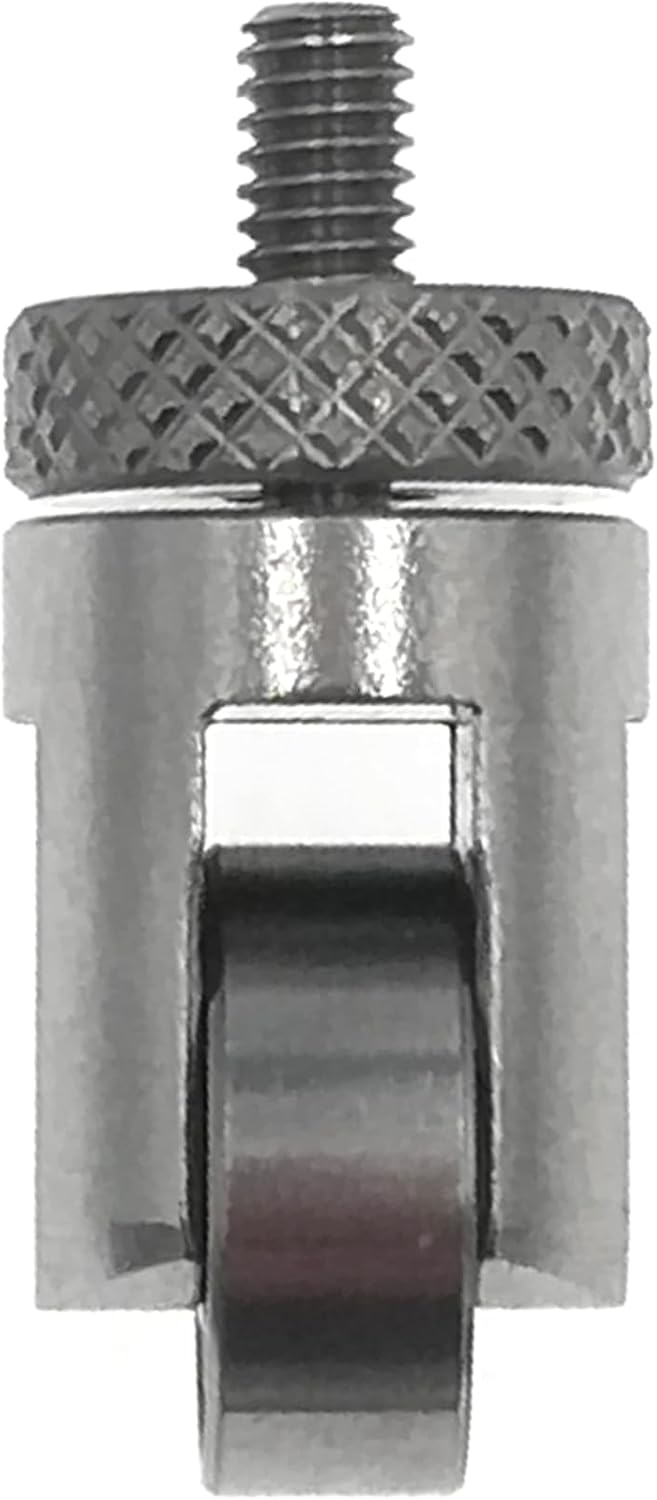 Roller Contact Point For Inch Dial Indicator Depth Gauge Tool 10mm Diameter Wheel 4-48 UNF Thread
