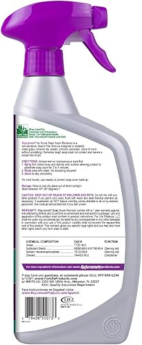 Miniatura 6 de Rejuvenate Fórmula de limpieza para eliminar residuos de jabón sin exfoliantes y sin exfoliantes, limpiador de puerta de vidrio de ducha funciona en