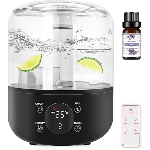 Docoss 3L Cool Mist Humidifier for Room and Home Remote Cont