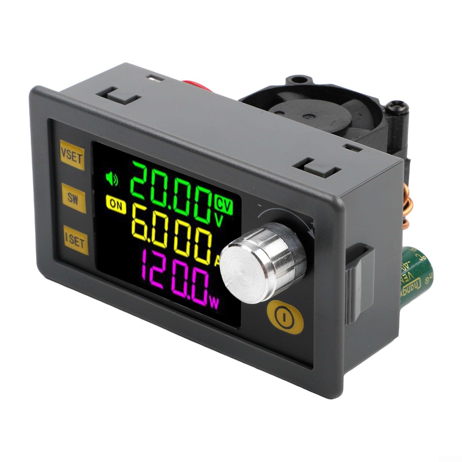 XY-SK120 Convertisseur DC-DC CNC, alimentation 120 W réglable Step-Up/Step-Down (6-36 V In, 0-36 V/0-6 A Out), support de charge solaire MPPT