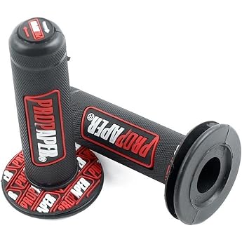 Motorcycle Dirt Pit Bike 7/8 Inch Handlebar Rubber Brake Hand Grips Red
