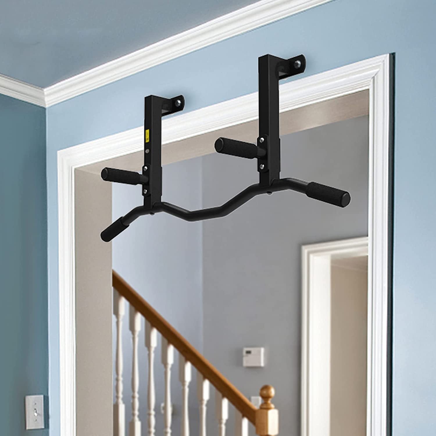 Drążek do podciągania, montowany na ścianie, sprzęt do treningu siłowego, Multi Grip Chin Up i stalowe drążki do dipów, 100 cm, do domu, siłowni