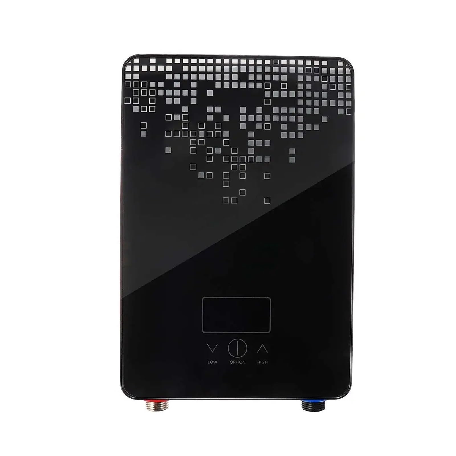 6500W Electric Water Heater Bathroom Shower Multi-Purpose Household Instant Tankless Hot-Water Heater Temperature Display Compact and Durable(Nero)
