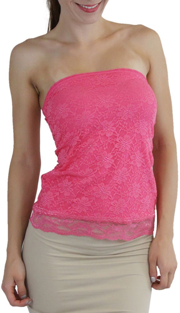 ToBeInStyle Women's Cotton-Spandex Blend Stretchy Tube Top