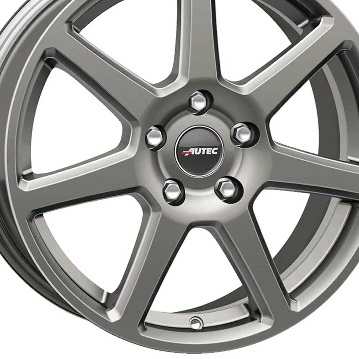 4x AUTEC Felgen Alufelgen TALLIN ECE 6.0x15 ET37 5x100 Titansilber kompatibel mit VW Polo Bora Golf IV New Beetle
