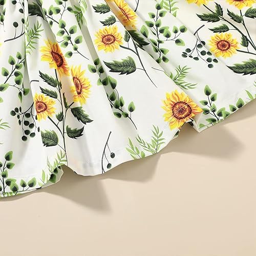 Miniatura 5 de Vestidos tutú para niñas pequeñas, lindo vestido casual de manga corta para verano, uso diario, hogar, escuela, fiesta, 2-8T