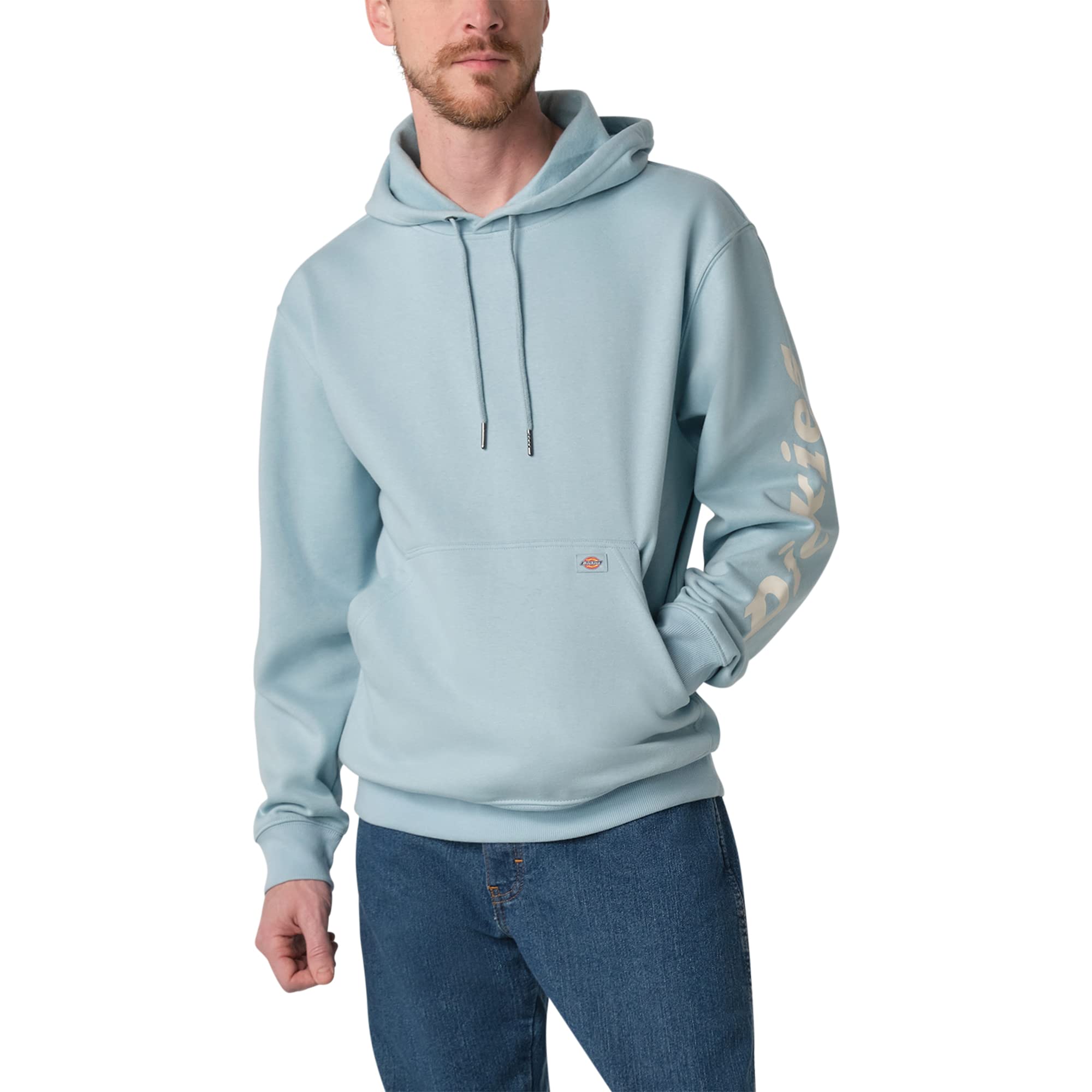 Dickies Water Repellent Logo Sleeve Hoodie, CLEAR BLUE, S