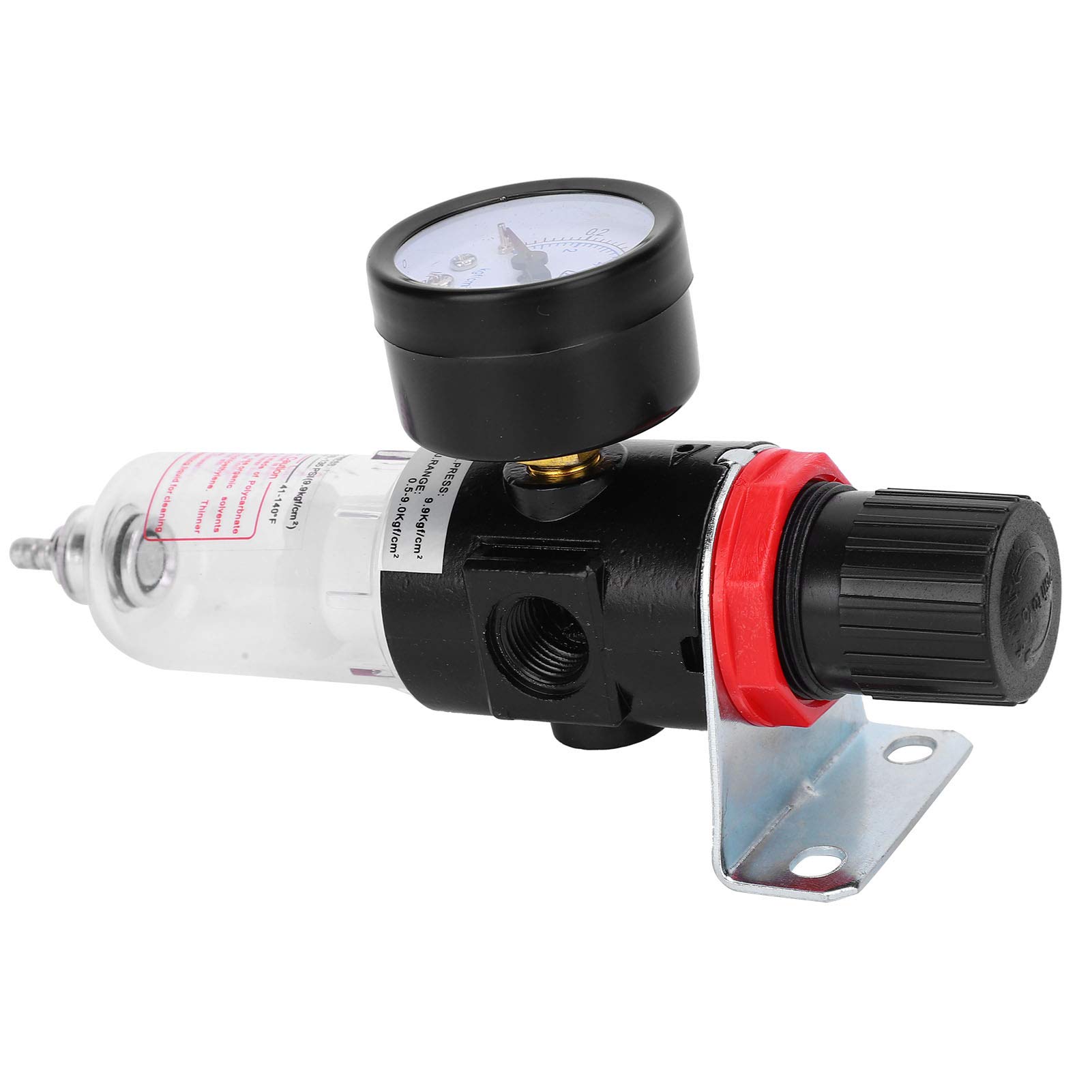 BSP1 / 4-calowy regulator filtra sprężonego powietrza, filtr sprężarki powietrza z pułapką wodną ze wspornikiem 0-10 bar, manometr regulatora ciśnienia filtra powietrza