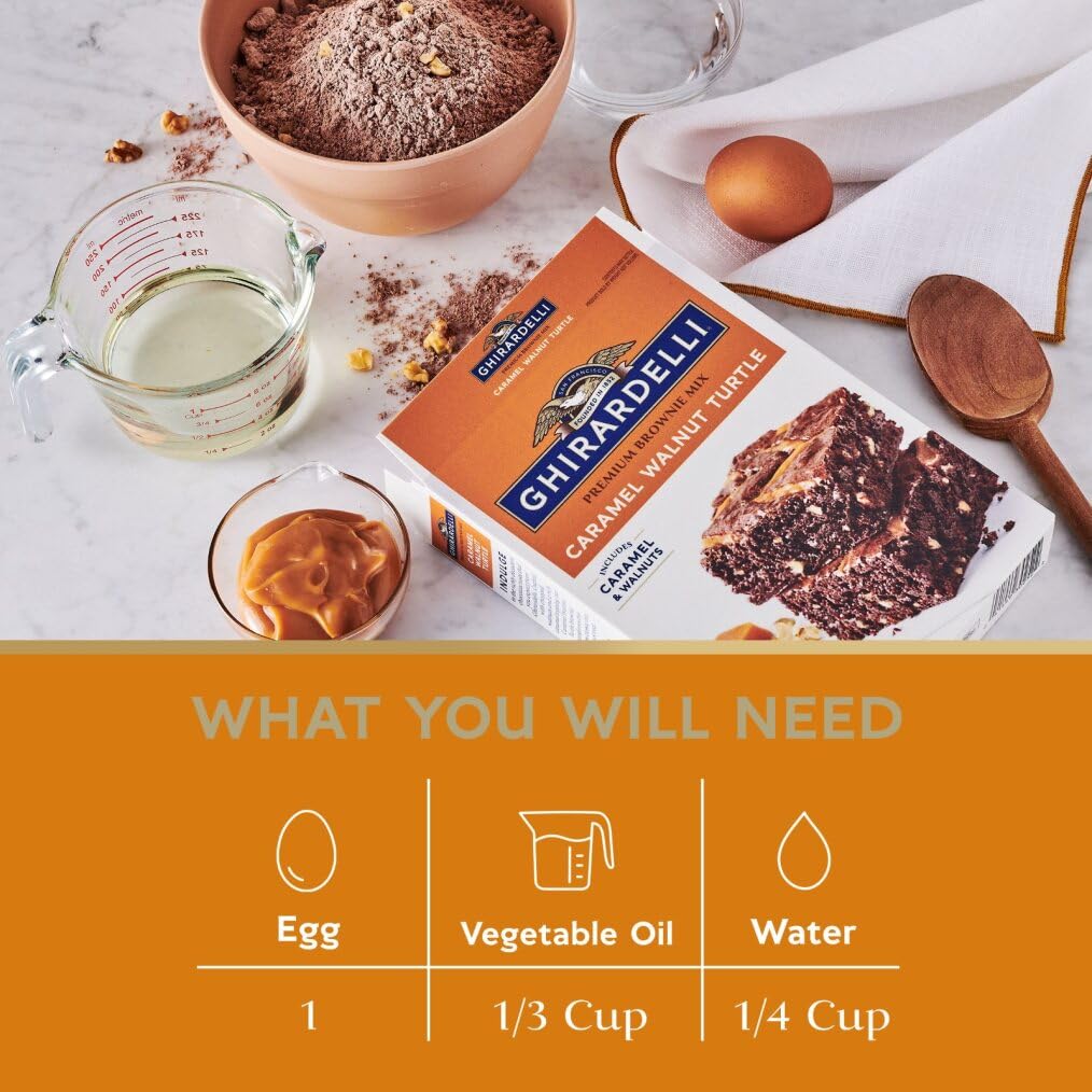 Ghiradelli Turtle Brownie Mix 18.5 oz