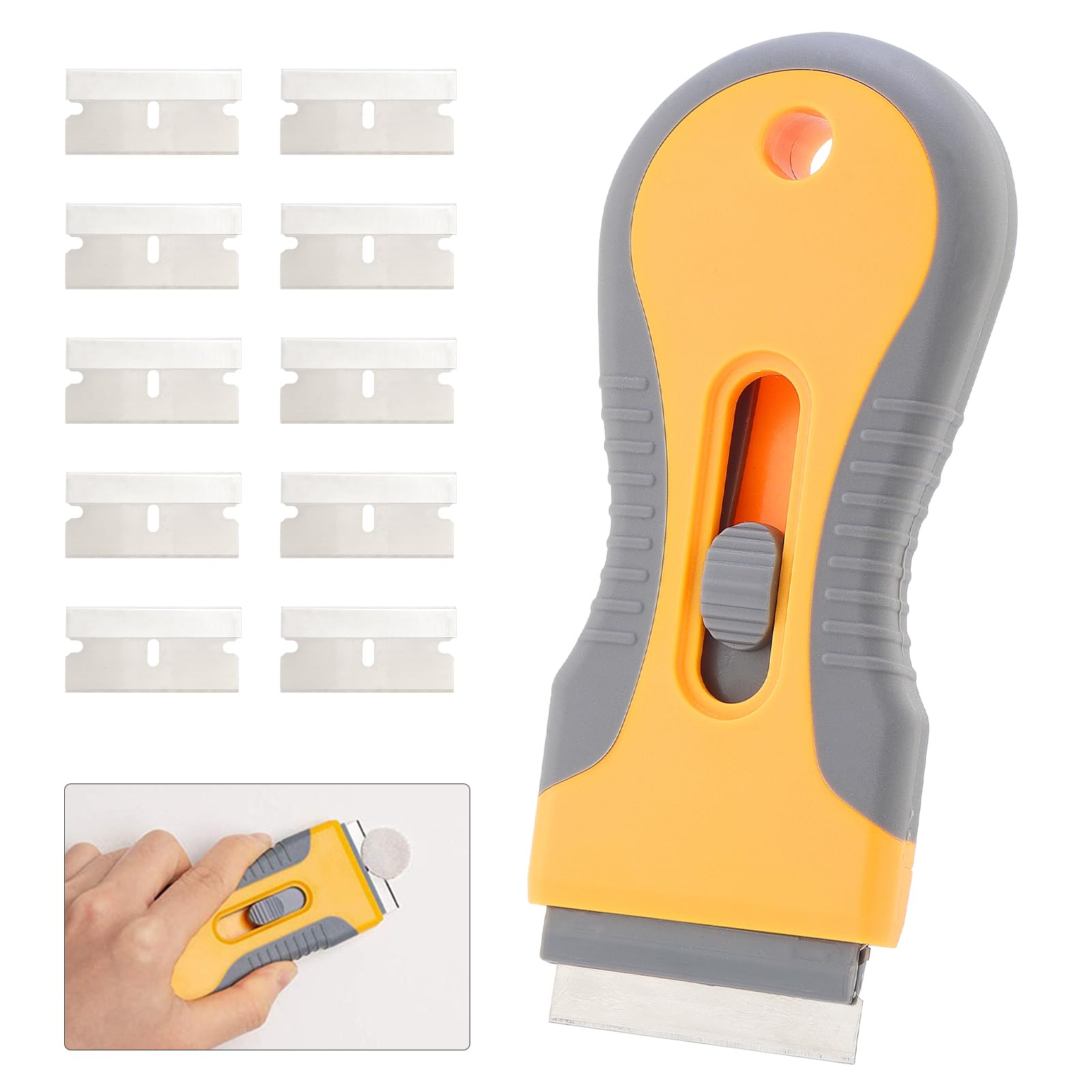 SUBORAWOS Ceranfeldschaber Set - 2 Stück Mit 20 Klingen Für Induktionsherd