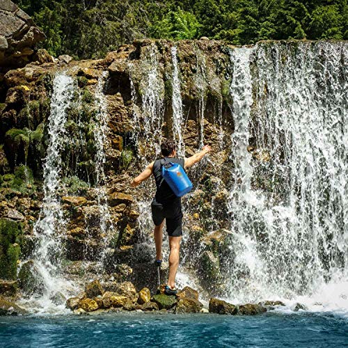 Lazy Monk Dry Bags Waterproof | Water Proof Bag Backpack | Best Kayak & Travel Sack Accessories with Phone Case Kayaking Fishing Proof Ski Swimming River Trip Float Short Tubing Surf