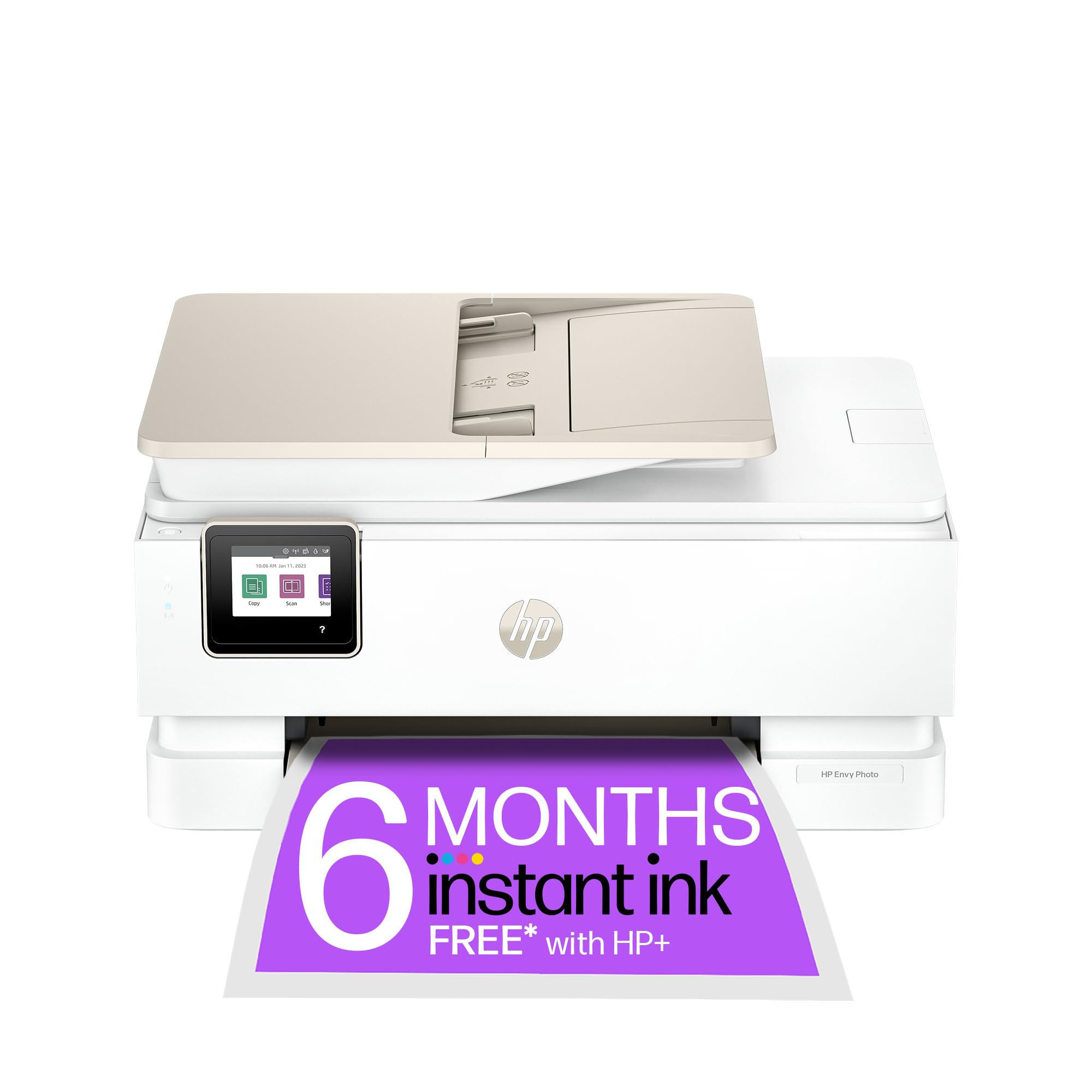 HP Envy Photo 7934 All in One Printer | Wireless | Print, Scan & Copy | 6 months free Instant Ink | Automatic 2-sided photo printing | Touchscreen | Dedicated Photo tray | Automatic Document Feeder