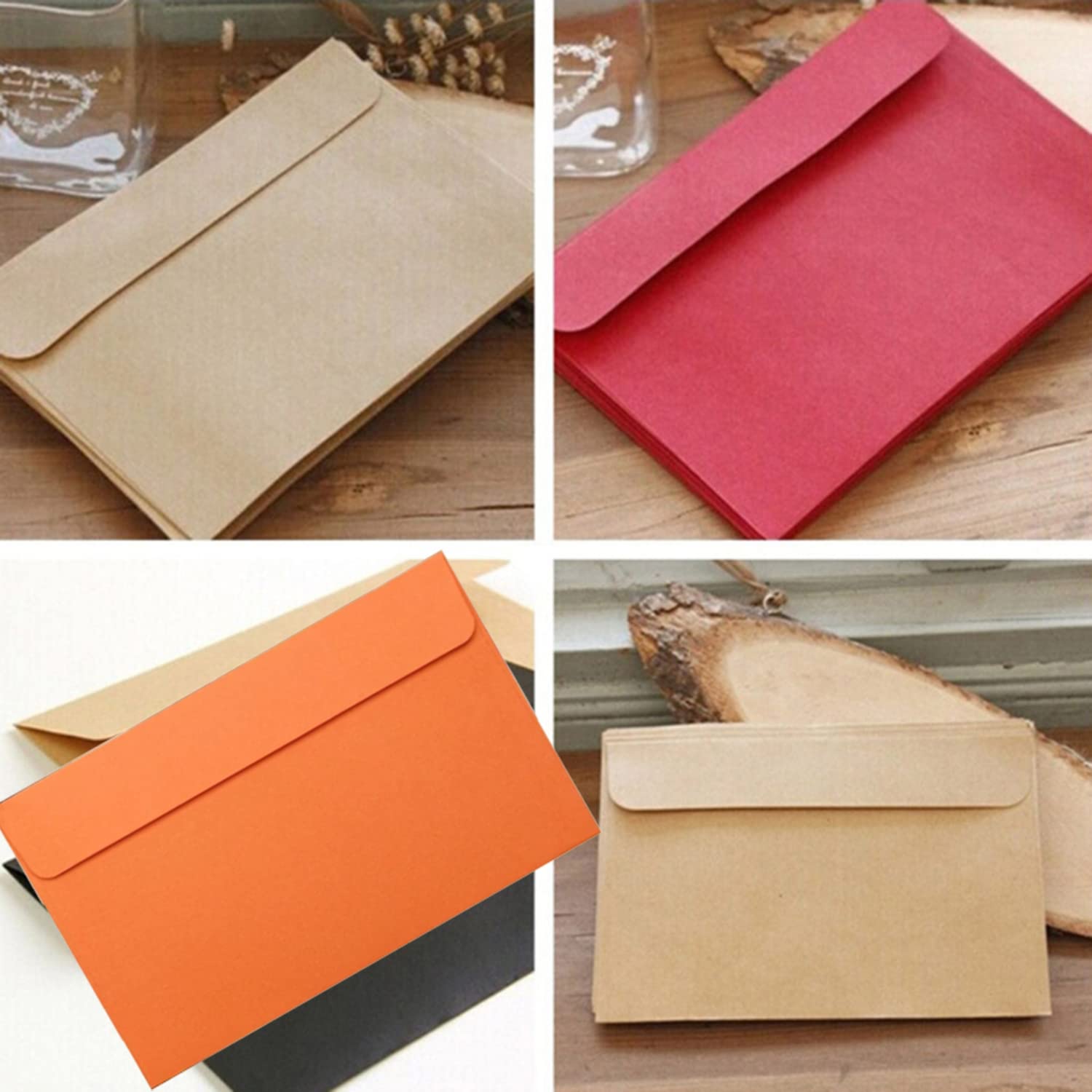 Multicolor Envelope Pack 50 Pack Colorful #10 Business Envelopes - Self  Seal Standard Size Envelopes 4 X 9.4 Inches Colorful Invitation Envelopes, image size:1500x1500