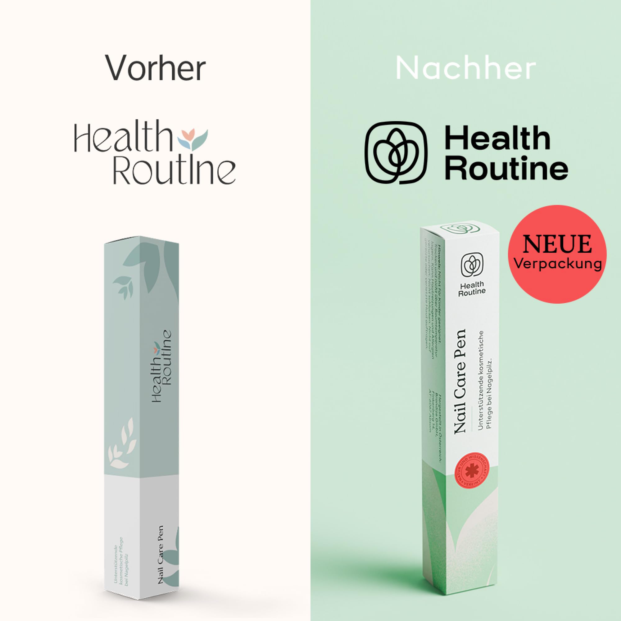 HealthRoutine® Nail Care Pen Nagelpilz Nagelöl — DAS ORIGINAL aus Österreich für gepflegte Fingernägel & Fußnägel — Mit Teebaumöl, Vitamin E & Aloe Vera für kosmetische Pflege und äußere Anwendung