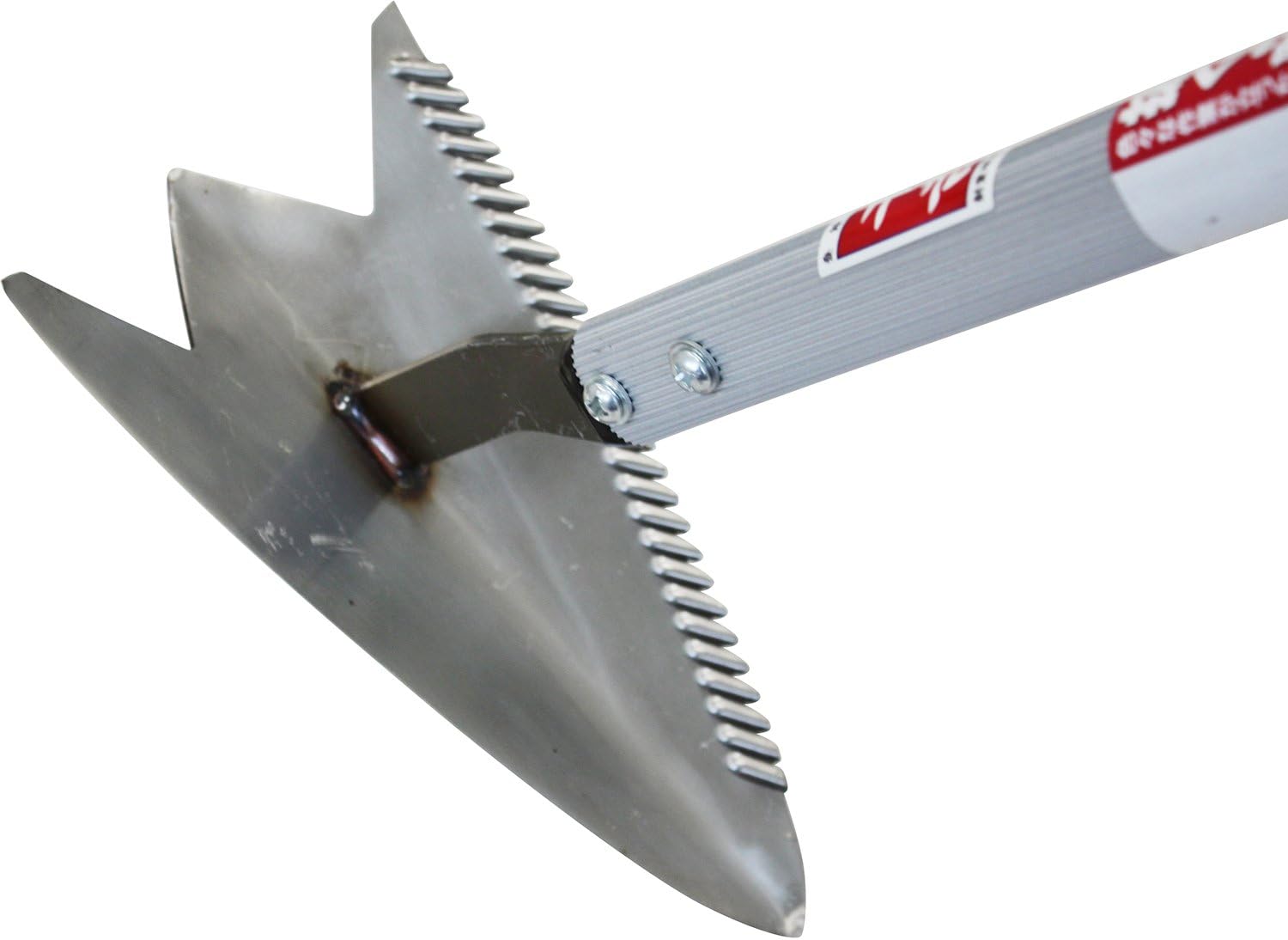 千吉 アルミ柄マルチ三角ホー ステンレスヘッド 柄長1200mm刃長230mm 軽量(700g) 穴掘り 除草 土均し 土寄せ 畝立て