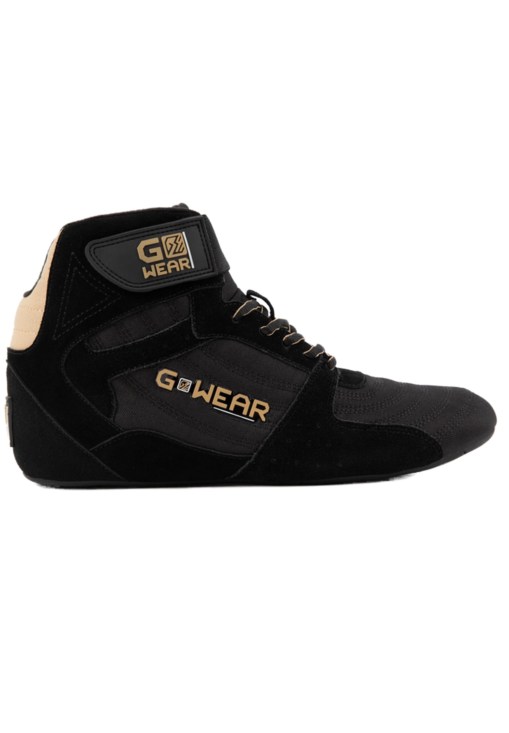 Gorilla Wear Gwear Pro High Tops Rot/Schwarz - Bodybuilding und Fitness Schuhe mit Logo leicht bequem perfekt für Gym Sport Krafttraining