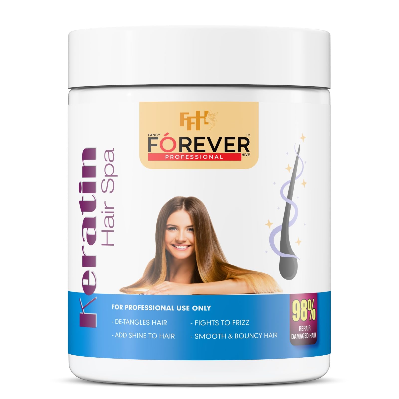 Keratin Hair Spa | Deep Nourishing Hair Spa Cream | Moisturizing Hair Care for Dry, Frizzy & Damaged Hair | All Hair Types-image-44