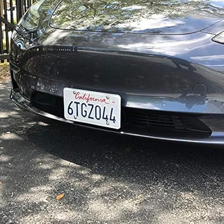 Amazon Evannex フロントナンバープレートブラケット テスラモデル3用 ドリル不要 ボルトオンなし オートパイロット対応 ナンバーカバー ホルダー 車 バイク