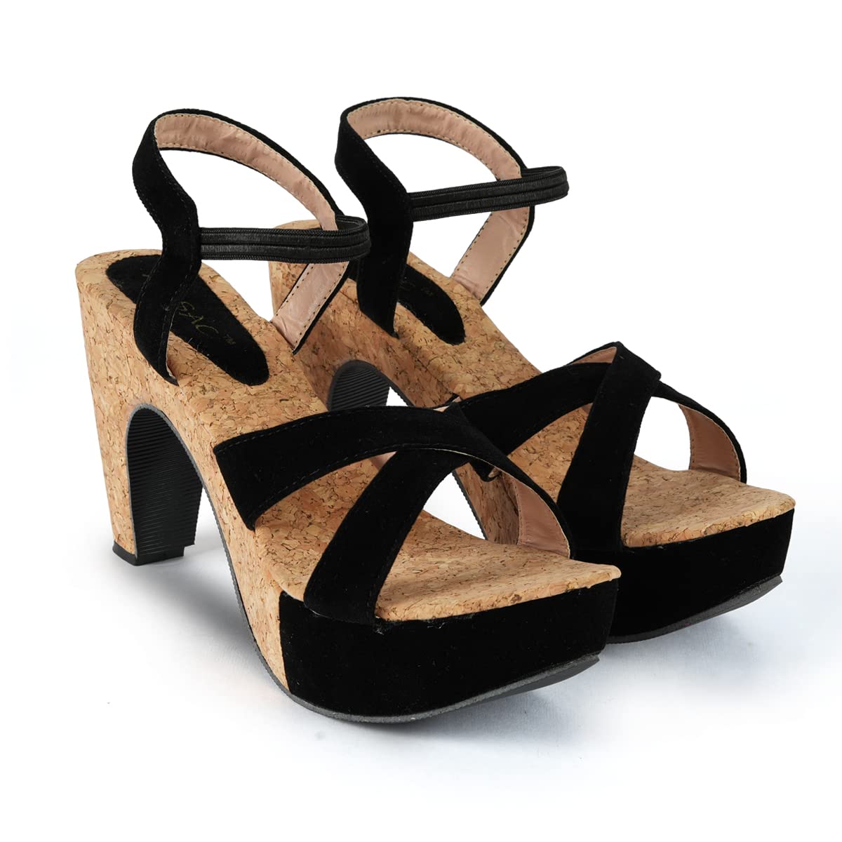 Mosac Womens Tan Brown Wedges High Heels Fashion Sandals For Women & Girl (B0B8JK3Z11) Amazon Price History, Amazon Price Tracker