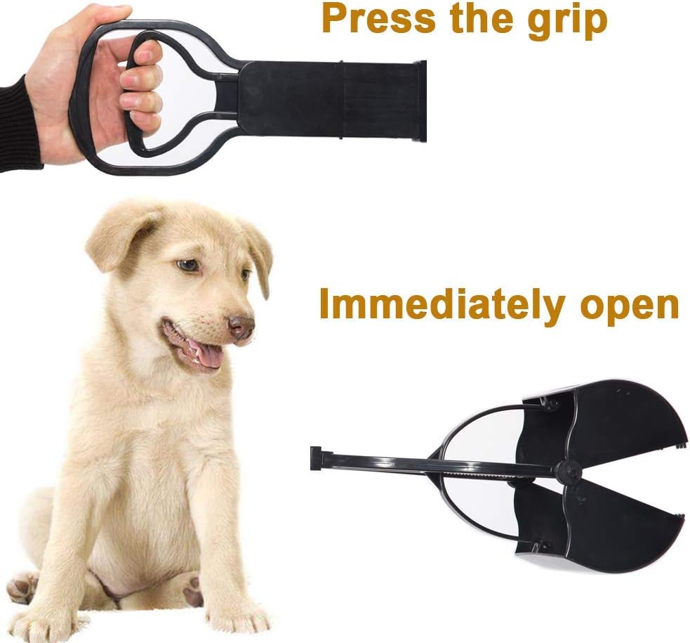 Living Express Pooper Scooper for Large Dogs with Long Handle, Premium and Durable Material for Easy Grass and Gravel Pick Up