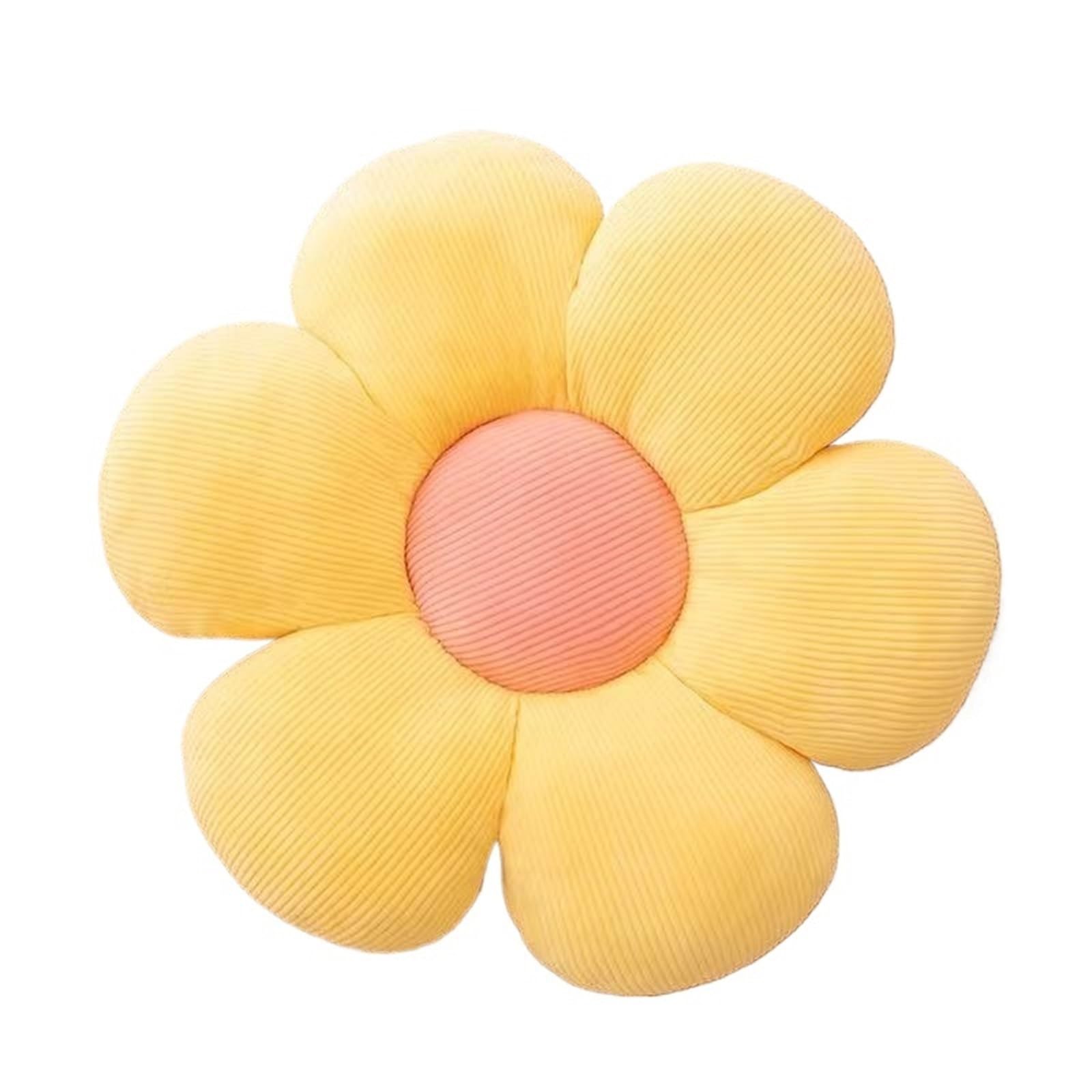 GIJMZY Sunflower Pillow, Daisy Seat Cushion, Flower Mat, Office(Yellow)