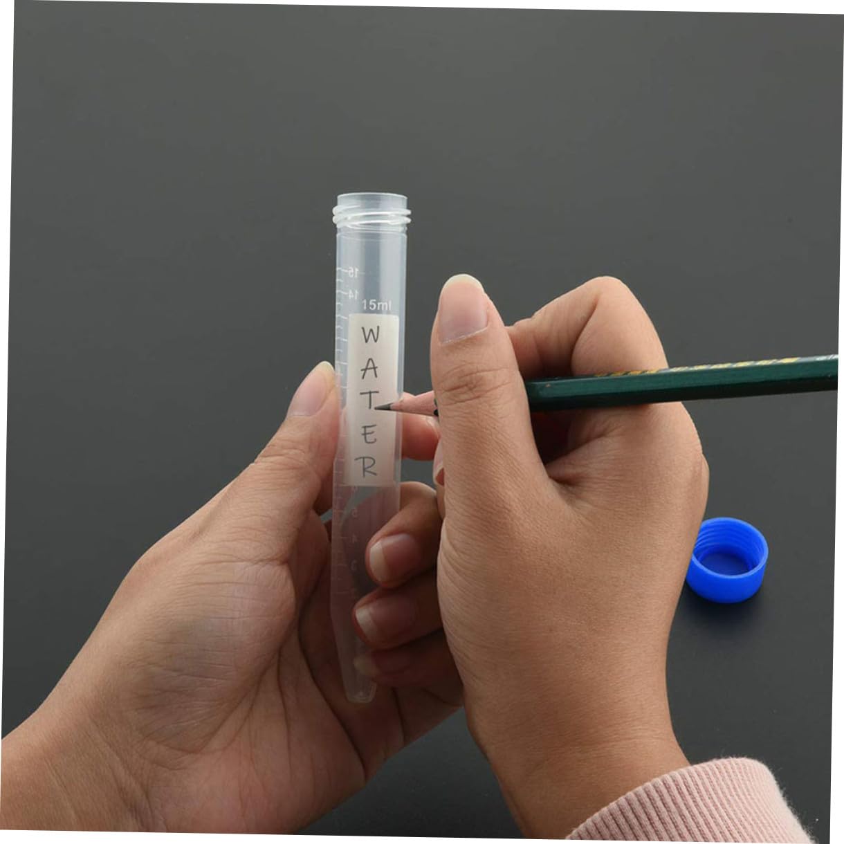 TOPBATHY 81 Stück Teiliges Testtuben mit Deckel Halter für Laborbedarf Transparente Reagenzgläser für Experimente Schule Kunstprojekte für Aufbewahrung Kindern