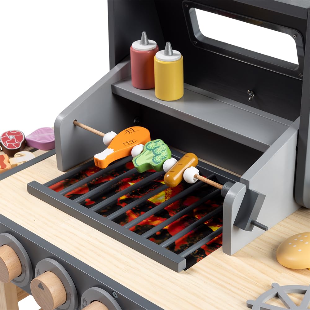 howa Maxi - Barbecue da gioco per bambini, con 25 accessori, 4825 pezzi