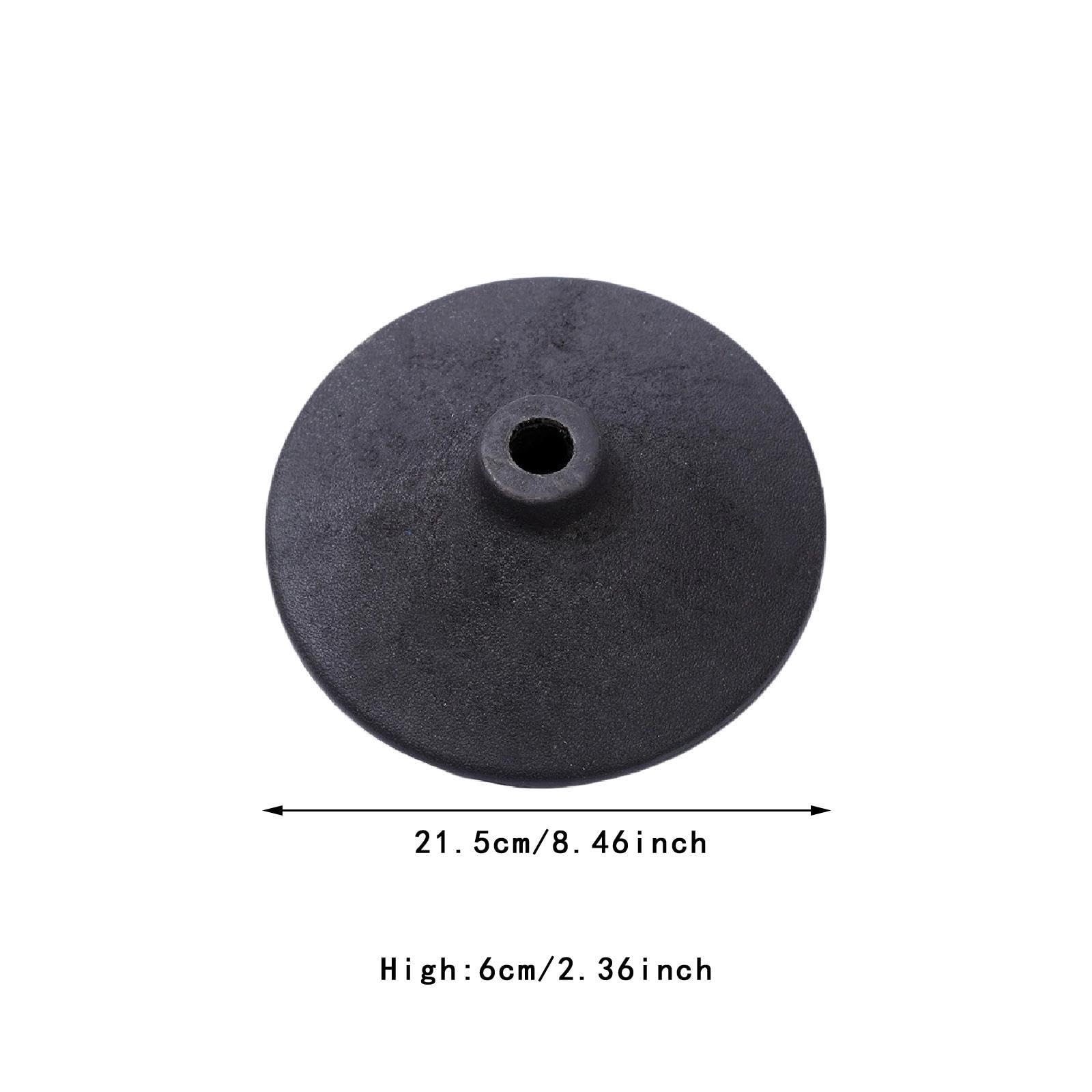 Yiju Weighted Slalom Pole Base Rubber Base Multipurpose Accessories Speed Trainning Soccer Training for Sports Workout, S